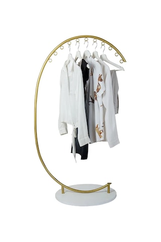 Medusa Gold Metal Ayaklı Askılık Gold