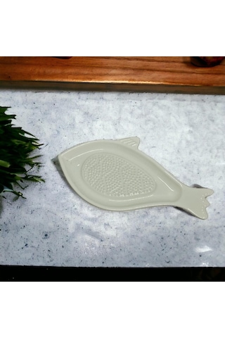 Porselen Elma Rendesi Çocuk Mama Rendesi Balık Figürlü Meyve Rendesi