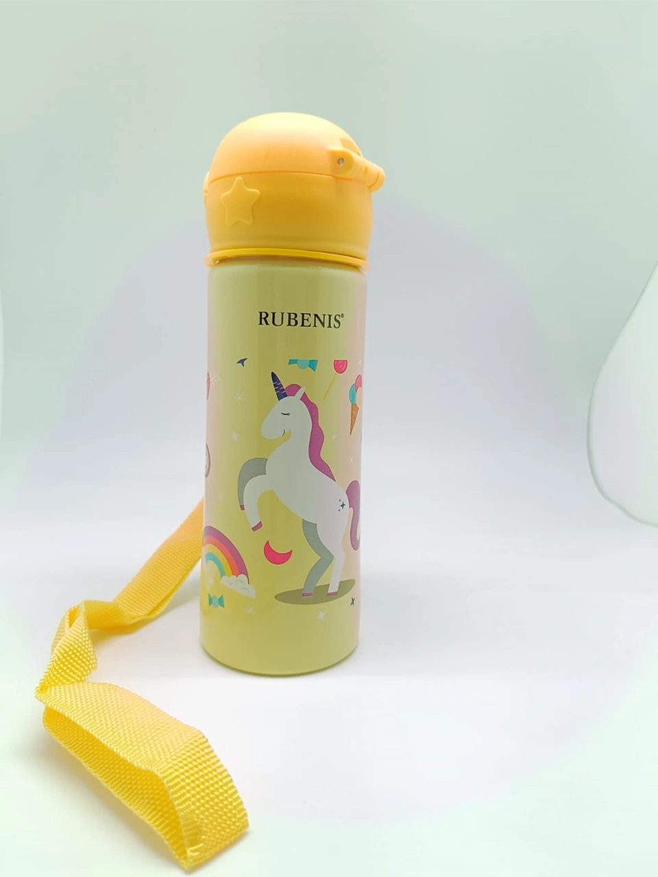 Rubenis Unicorn Figürlü Çelik Matara Sarı 500 Ml Rcm-01 Sarı