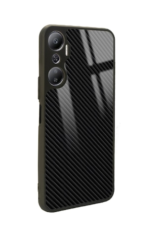 İnfinix Hot 20 Carbon Tasarımlı Glossy Telefon Kılıfı Çok Renkli