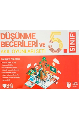 Let's Mind 5.sınıf Düşünme Becerileri Ve Akıl Oyunları Seti (Teas Press Eğitim)