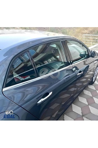 Ebal Oto Aksesuar Krom Cam Çıtası 6 Parça 2015 Ve Üzeri P.çelik Renault Megane 4 Sedan İle Uyumlu
