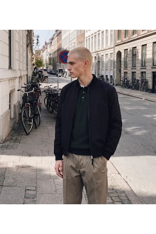 Jack & Jones Erkek Jprblajosh Bomber Siyah Ceket - 12301234