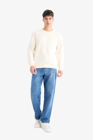Defacto Regular Fit Bisiklet Yaka Basic Düz Kalın Sweatshirt T3777az25auer140 Ekru