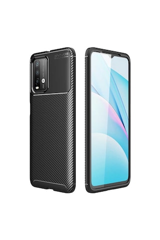 Xiaomi Poco M3 Kılıf Zore Negro Karbon Tasarım Silikon Kılıf