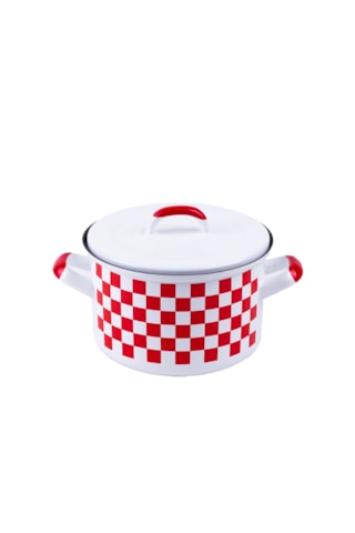 Rainpot Ckeckers Emaye Tencere 16cm