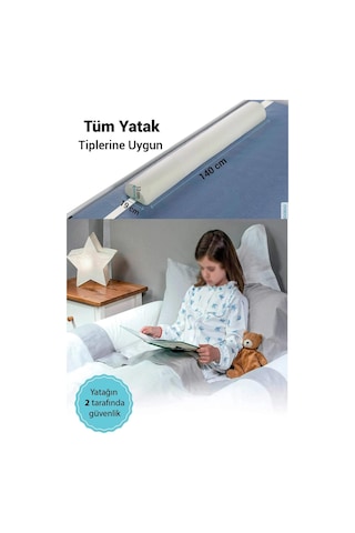 Wellgro 140 Cm Sünger Yatak Bariyeri, Çocuk Yatak Kenar Korkuluğu