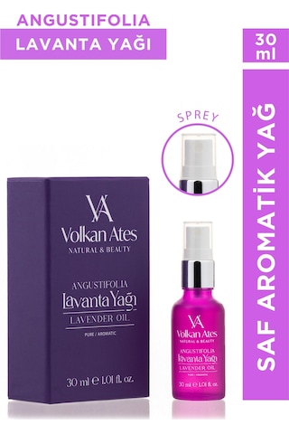 Volkan Ates Natural & Beauty Lavandula Angustifolia Saf Lavanta Yağı Sprey 30 Ml