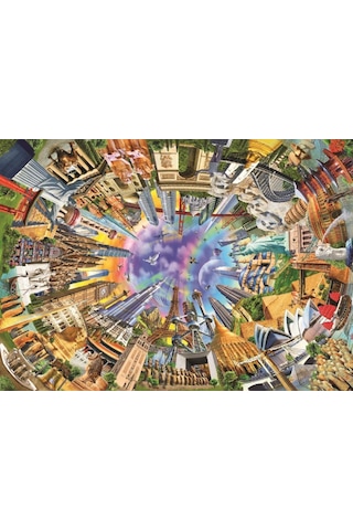 Anatolian Puzzle 3000 Parça 360 Derece Dünya Anıtları Puzzle