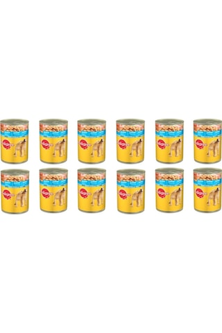 Pedigree Junior Tavuklu Konserve Yavru Köpek Maması 12 x 400 G
