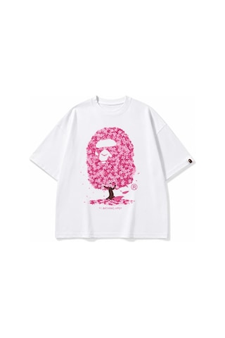 Zaee Camo Mask Oversize Tişört Pembe