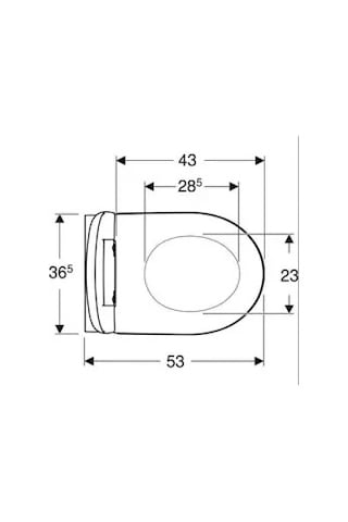 Geberit İcon Rimfree Soft Slim Asma Klozet Ve Kapak Takımı, Beyaz