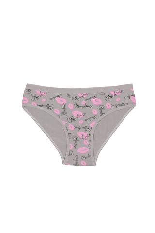 Nixci İntimates %95 Pamuk Normal Bel Kadın Külot Slip Bikini Külot Klasik Model Çok Renkli 3