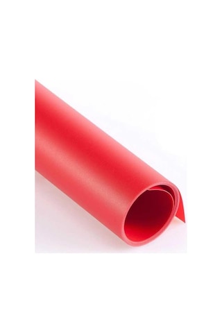 120x200 Cm Kırmızı Pvc Stüdyo Fon Perde Silinebilir Kırışmaz Ürün Çekim Arka Planı