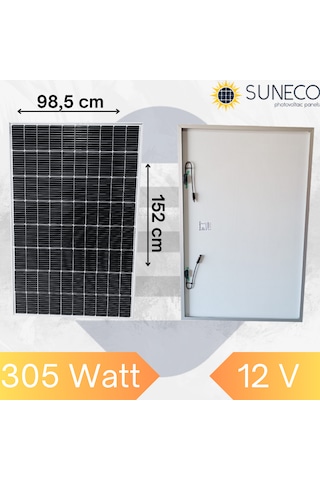 305w Watt Half-cut Monokristal Solar Yüksek Amper Güneş Paneli