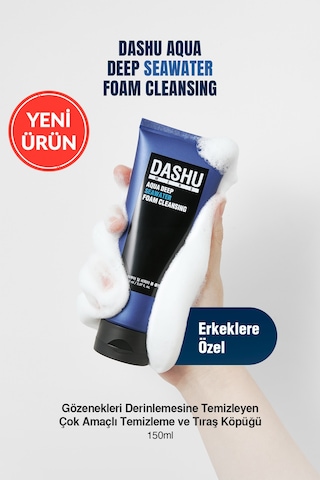 Dashu Mens Aqua Deep Seawater Foam Cleansing 150 ML