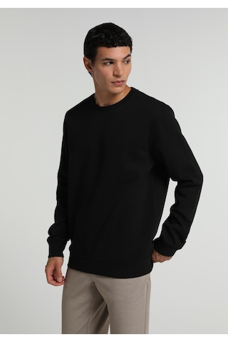 Colin's Colins Regular Fit Yuvarlak Yaka Düz Erkek Siyah Sweatshirt Cl1082264 Q1.v2 Blk