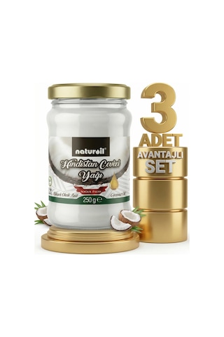 Naturoil Hindistan Cevizi Yağı 3x250 Gr