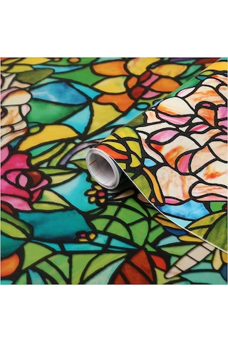 Lexroo Yapışkanlı Folyo, Vitray Amazon, 45x200 Cm Standart
