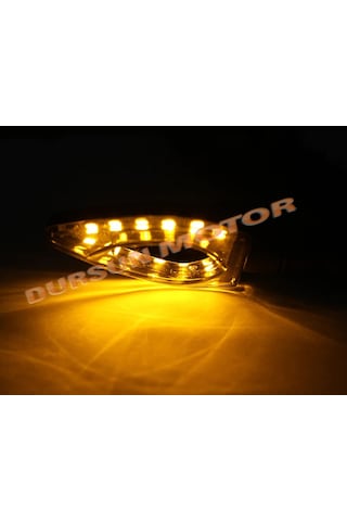 Motosiklet Esnek Kırılmaz 4'lü Sinyal Seti Sarı Işık