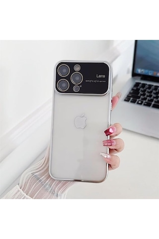 Pointtech Apple Uyumlu iPhone 15 Pro Max Kamera Lens Korumalı Kenarı Renkli Luxury Şeffaf Telefon Kılıfı