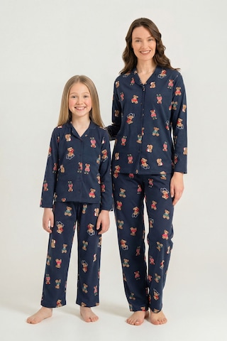 Rolypoly Anne Kız Winter Bear Lacivert Gömlek Pijama Takımı Rp3919-a-v2 Rp3919-a-v2