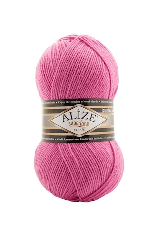 Süperlana Klasik - 178 Koyu Pembe - 5'li Paket - 100gr/280m - El Örgü İpi - Atkı Yelek Kazak İpi