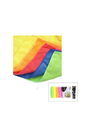 Bez Çok Amaçlı Toz Toplayıcı Yumuşak Araç Renkli Leke Bırakmaz 8'li Mikrofiber Temizlik Bezi Seti Diğer