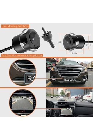 Kelebek Aparatlı Kamera Ön Yan Arka Kullanımlı 12 Volt