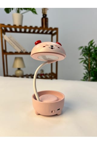 Favora Ayıcık Masa Üstü Çocuk Lambası - Pembe 49253397