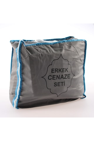 Çantalı Erkek Cenaze Seti Beyaz