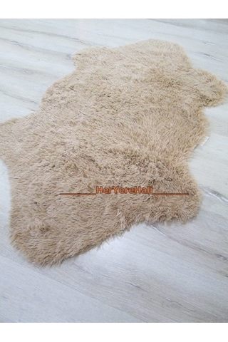 Doğuş Tavşan Tüyü Bej Post Halı 80 x 140 Cm