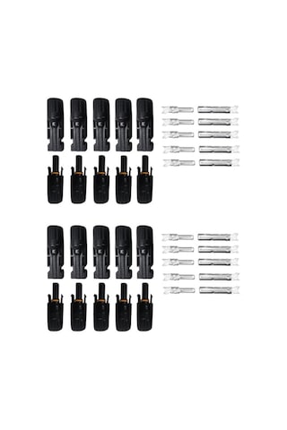 Ss04 Fotovoltaik Güneş Paneli Konnektör Seti 1000v 30a Ip67 Ul-94v0 Ce Sertifikalı 10