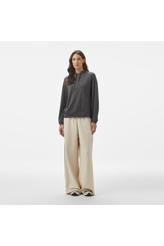 Nautica Kadın Gri Regular Fit Kapüşonlu Sweatshirt 026 55k602t Gri