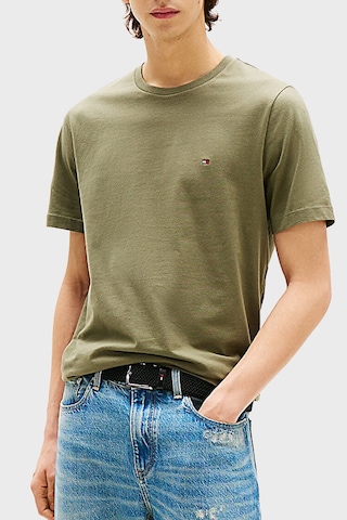 Tommy Hilfiger Erkek T Shirt Mw0mw39995 Plı Yeşil Yeşil