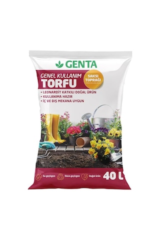 Genta Genel Kullanım Torfu Toprağı 40 Lt 0,250