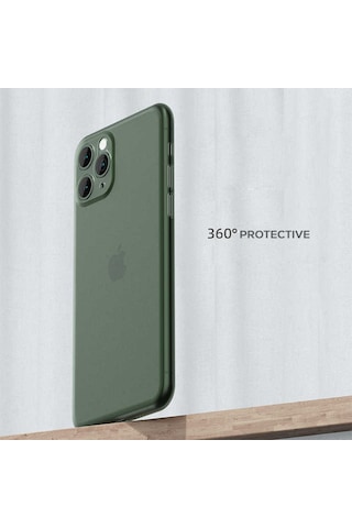 Apple Uyumlu iPhone 11 Pro Kılıf Zore 1.Kalite Pp Silikon-Siyah