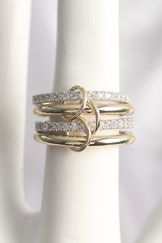 Pirinç Mix Renk Zirkon Taşlı 4'lü Kadın Yüzük - Tj-byk3706 Çok Renkli