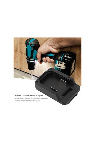 Xindoker 18v Li-ıon Akü Adaptörü, Makita Elektrikli Aletlere Uygun, Dayanıklı Abs + Nikel Kaplı Çelik, Güvenli Ve Taşınabilir Dönüştürücü Aksesuarı