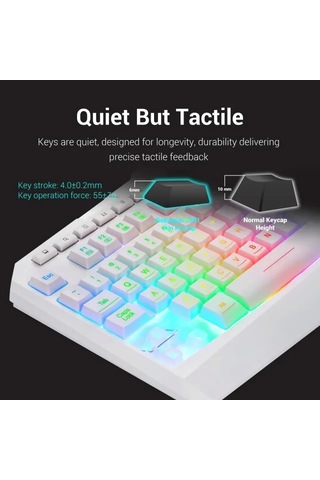 Redragon S101 Kablolu Oyun Klavyesi Ve Faresi White