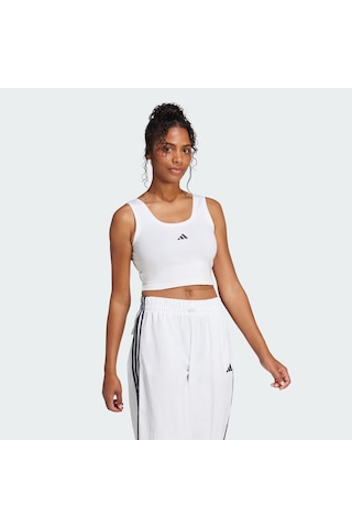 Adidas Essentials Small Logo Cotton Lifestyle Kadın Atlet Jd0545 Beyaz