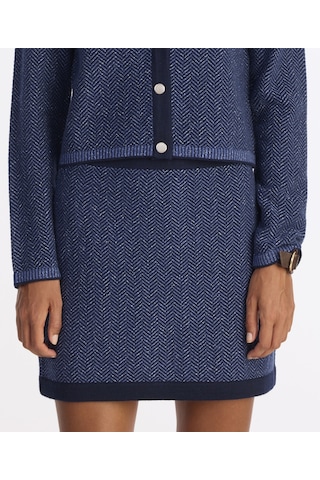 Yargıcı Düz Normal Bel Etek 25kket4027x 021 Mavi