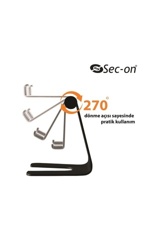 Sc-500 Katlanabilir Alüminyum Masaüstü Telefon Tablet Standı Siy SİYAH,GRİ
