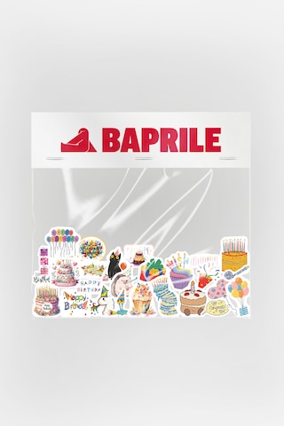 Happy Birthday Sticker Paketi 25 Parça Kaliteli Su Geçirmez Doğum Günü Etiket Seti Çok Renkli