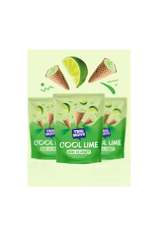 Trio Move Mini Kornet Cool Lime 55gr - 6 Adet