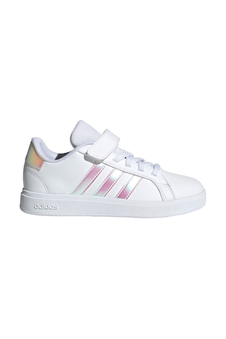 Adidas Grand Court 2.0 El C Beyaz Kız Çocuk Sneaker Beyaz-metalık Pembe Beyaz - Pembe