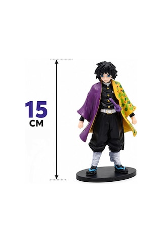 Demon Slayer Giyu Tomioka & Nezuko Kamado 2'li Anime Figür Seti Koleksiyonluk 15 Cm
