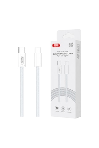60w Type-c To Type-c Hızlı Şarj Ve Data Kablosu 1 Metre Örgülü Nb-q273
