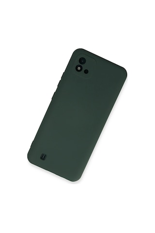 Uryport Realme C11 2021 Kılıf Nano İçi Kadife Silikon - Koyu Yeşil