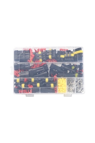 Youmex 352 Adet Su Geçirmez Araç Bağlantı Seti - 1-4 Pinli Erkek/dişi Soket Ve Terminale, Motosiklet, Araba, Kamyon Uyumlu, Kolay Kurulum